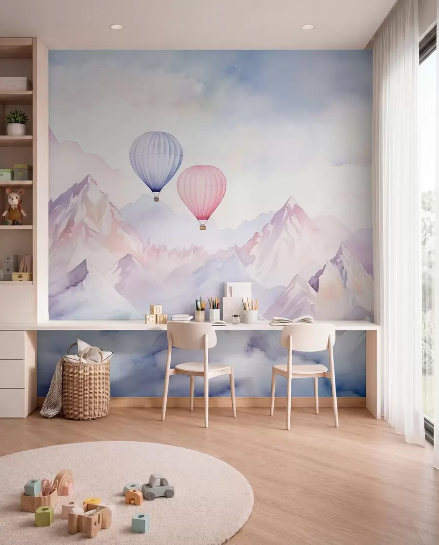 wall murals Balloons above Rose Peaks w01786