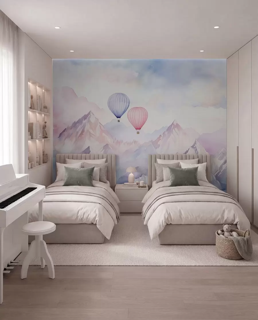 wall murals Balloons above Rose Peaks w01786