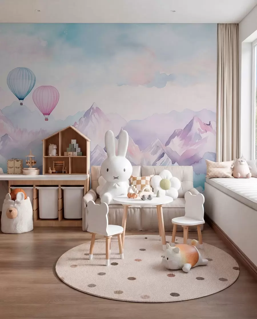 wall murals Balloons above Blue Peaks w01786v1
