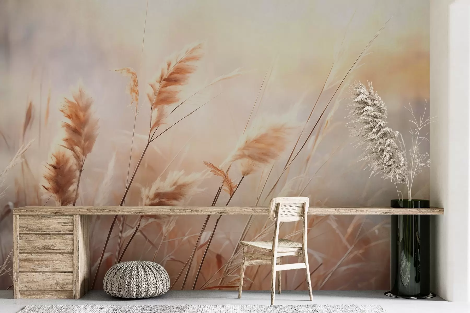 wall murals Dry grass w01866