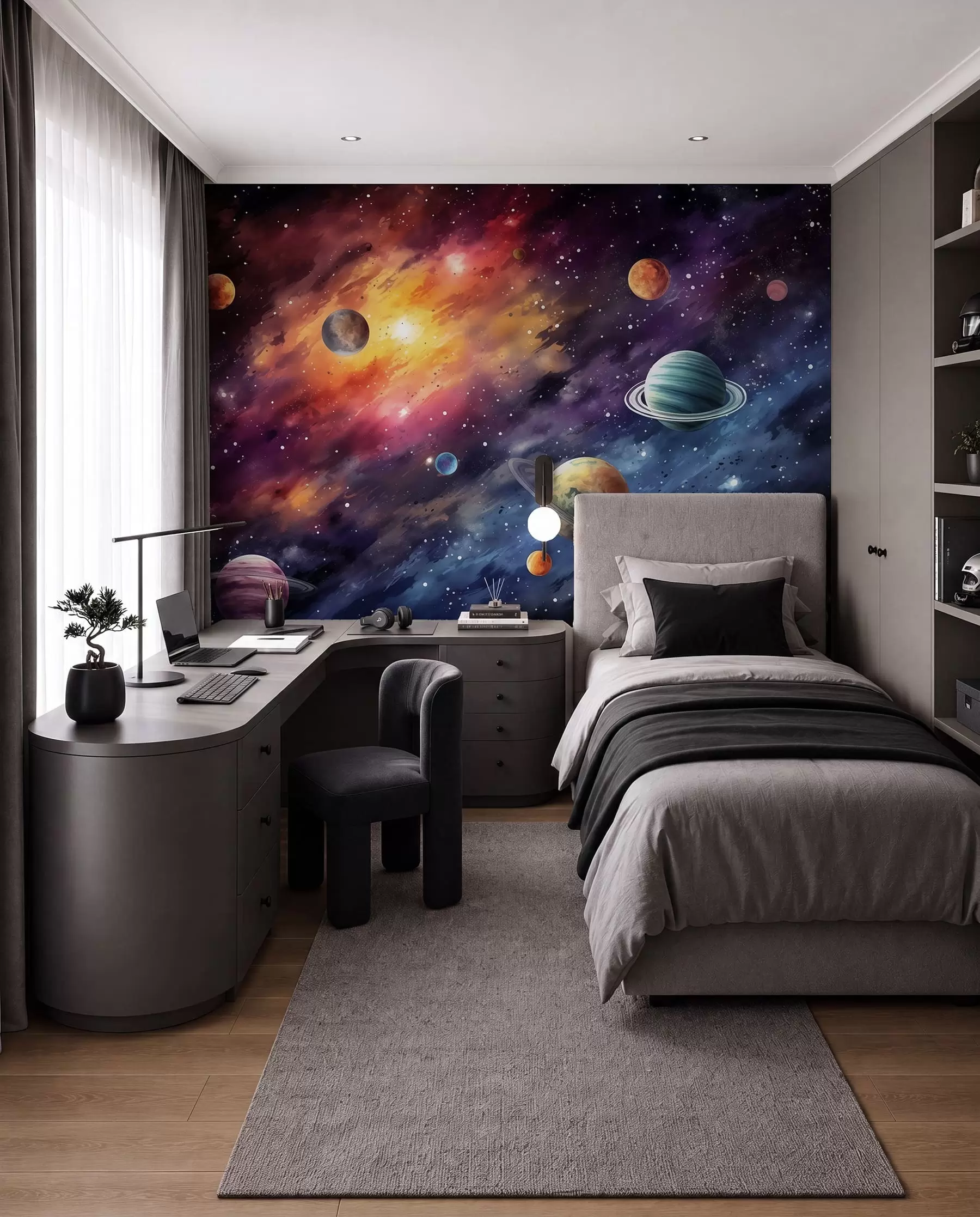 wall murals Across the Nebula w01798