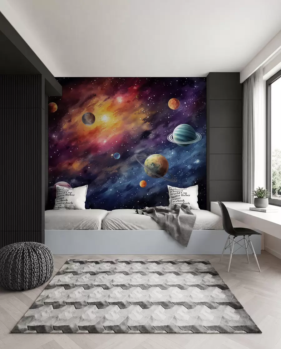 wall murals Across the Nebula w01798