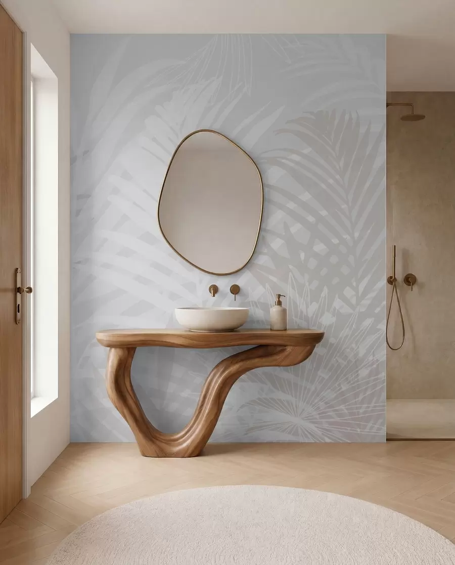 wall murals Palm Shadows in Pearl w02026