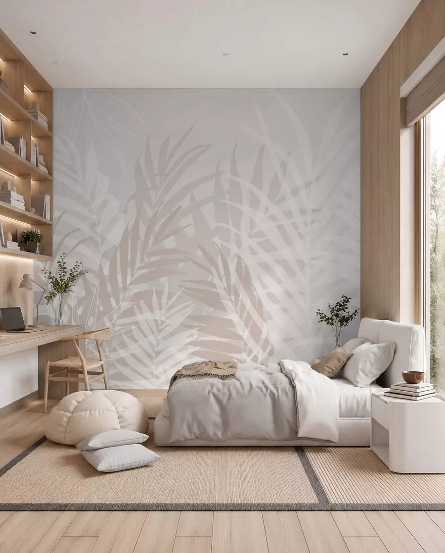 wall murals Trendy tropical leaves w02026v2
