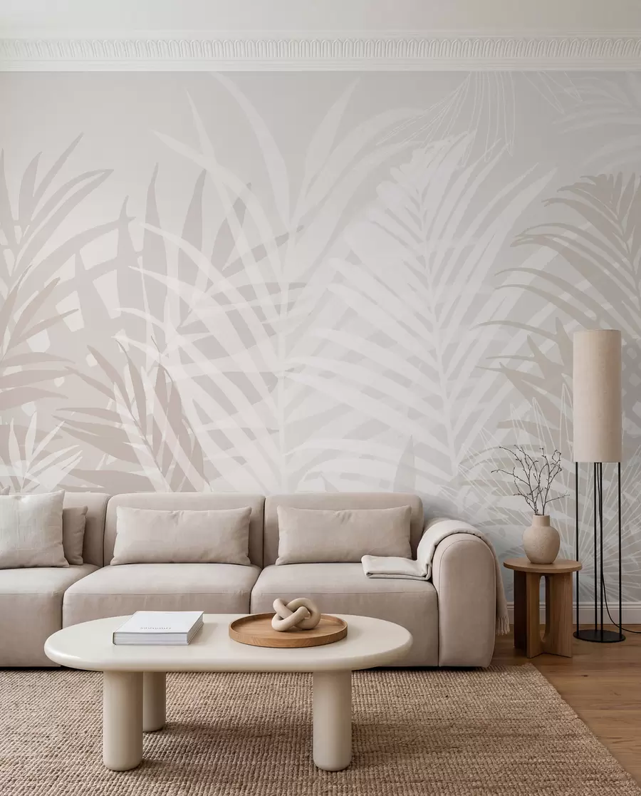 wall murals Trendy tropical leaves w02026v2