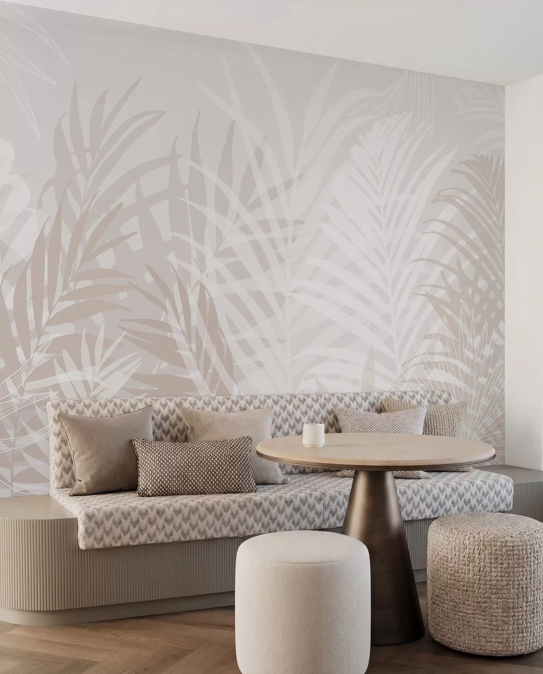 wall murals Trendy tropical leaves w02026v2