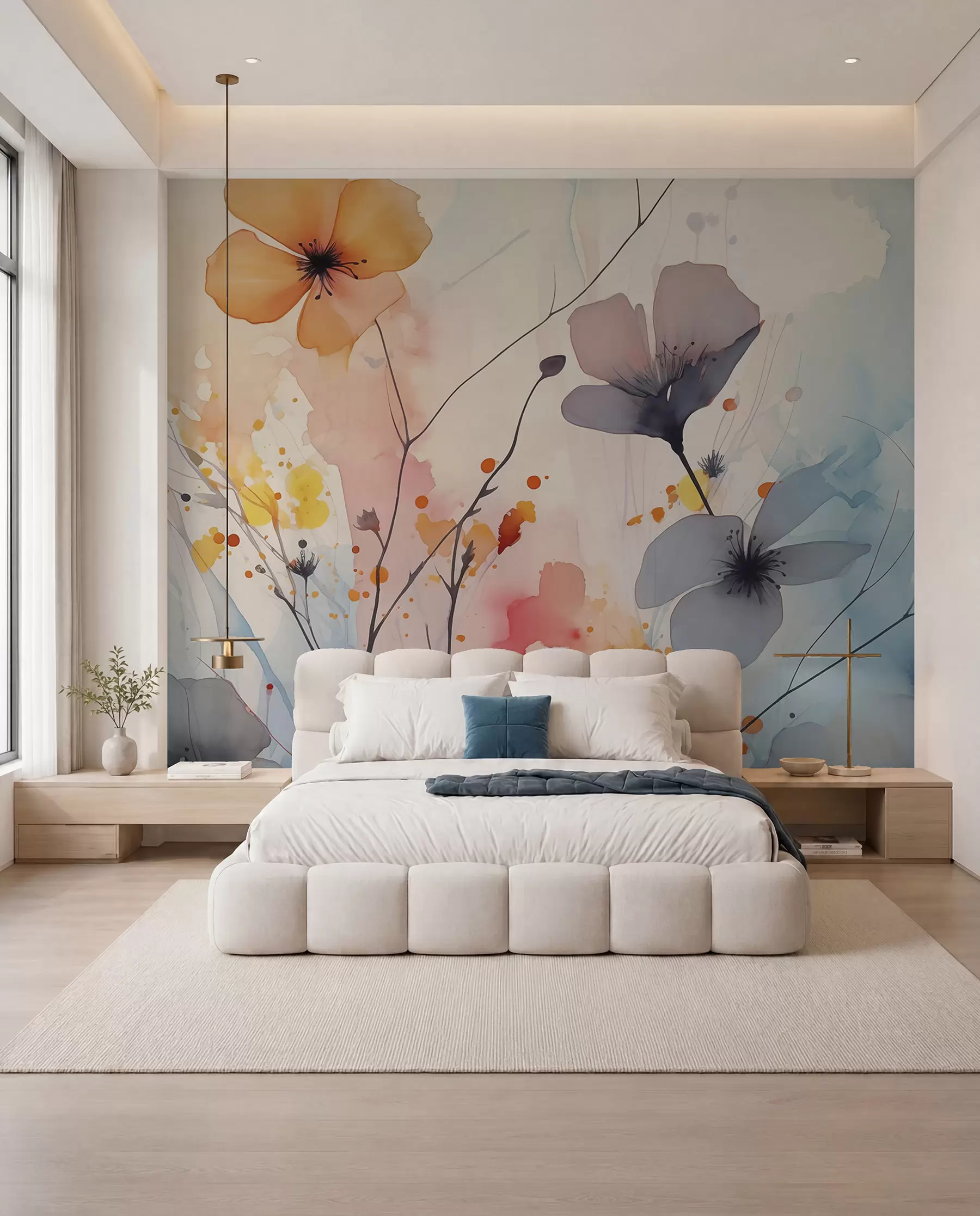 wall murals Wildflowers in Amber Washes w02049