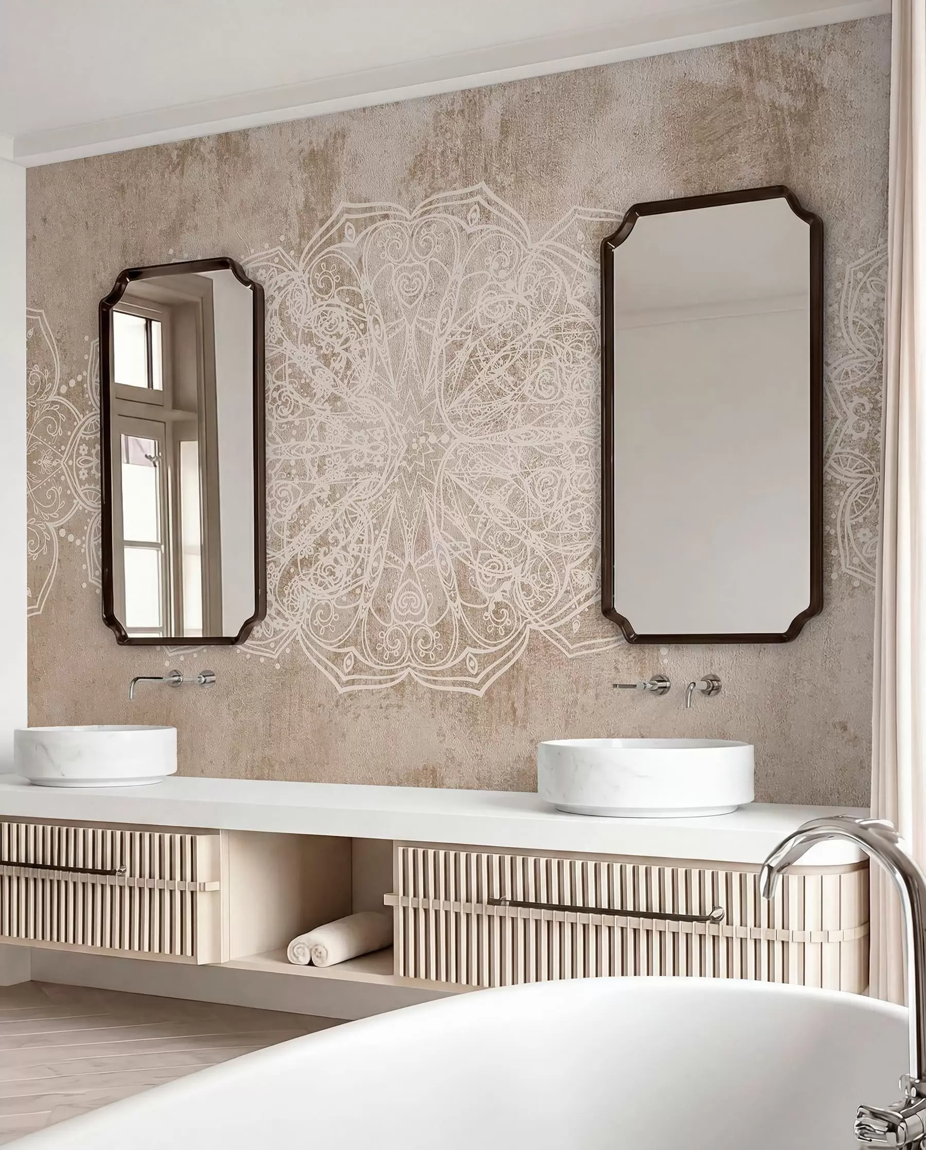wall murals Sand Lace Mandala w08387v1