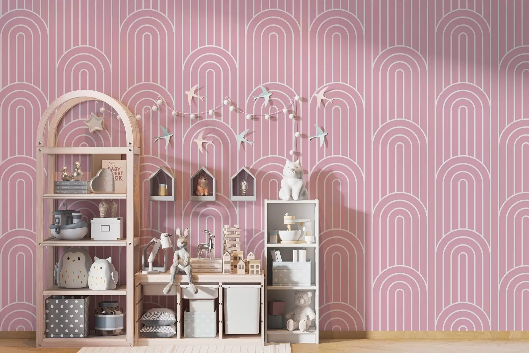 wall murals Elegant arch pattern in soft hues w00137v2