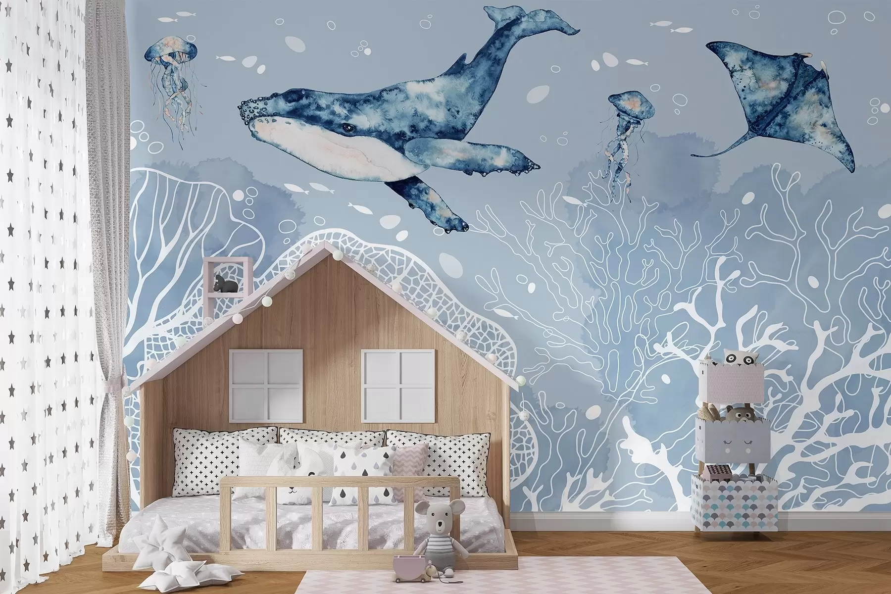 wall murals Underwater wonders of marine life w00848