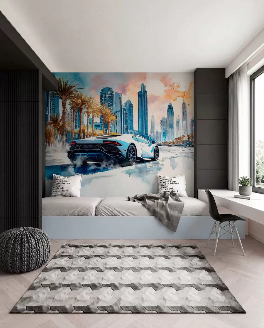 wall murals Palm Avenue Drive w01963