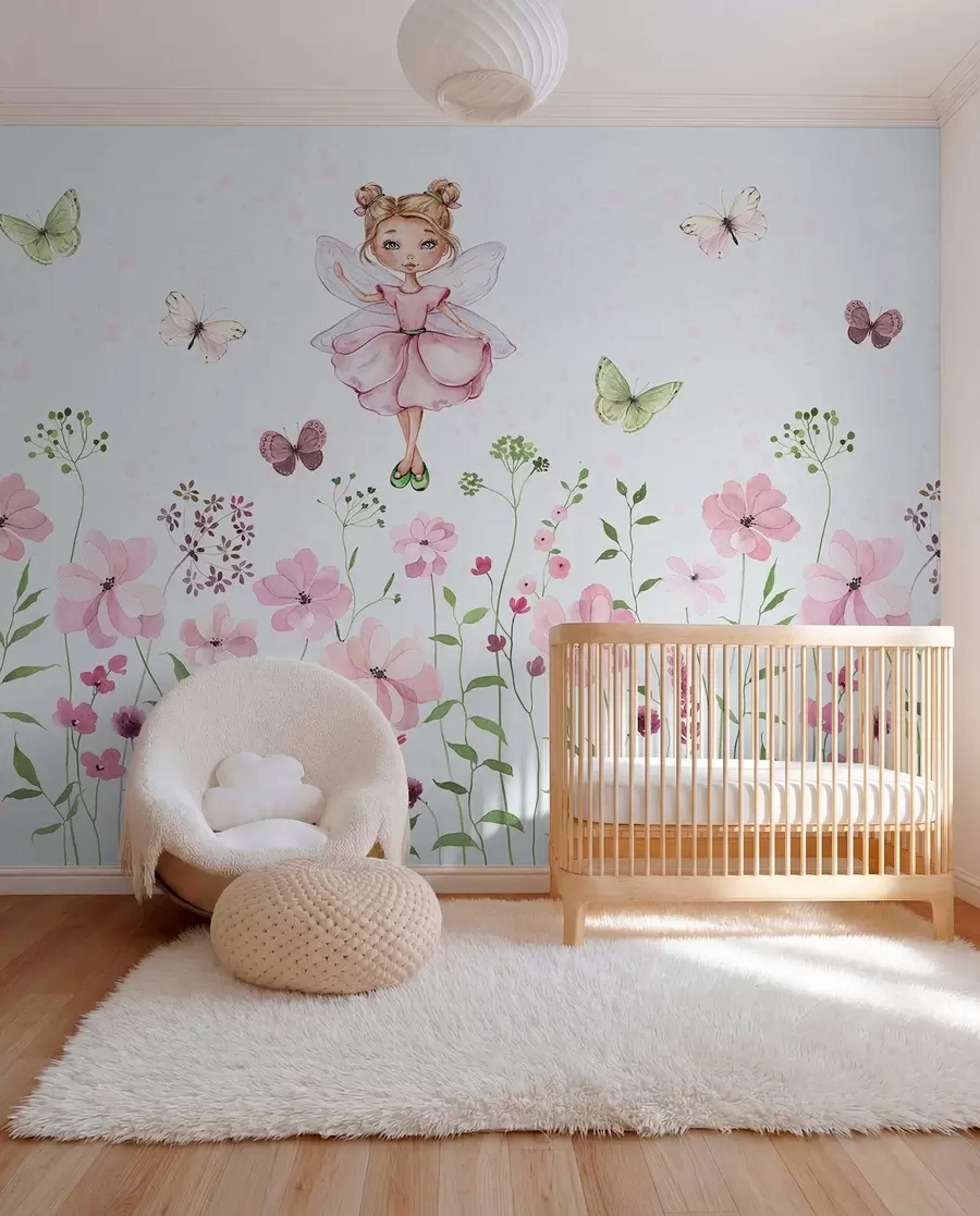 wall murals Fairy of the Flower Meadow w01460