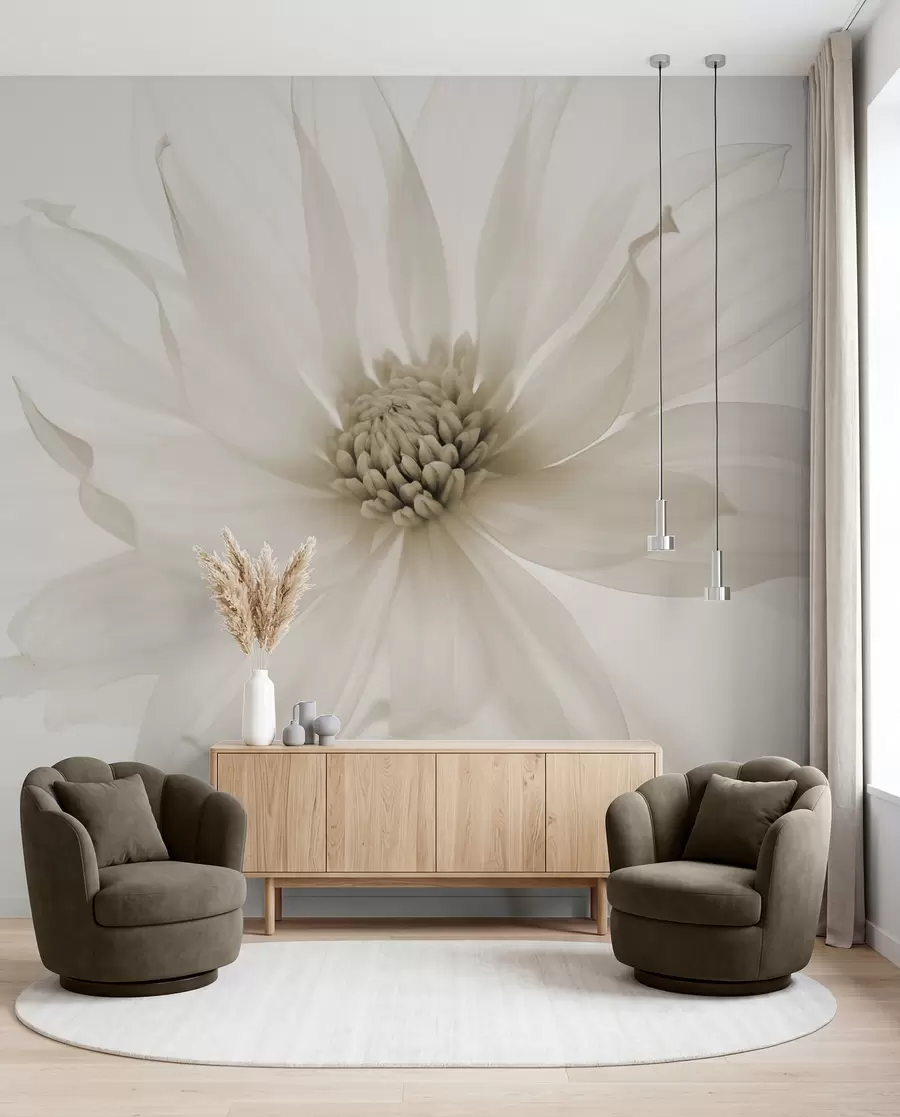wall murals A Blossom in Cream w02077v1