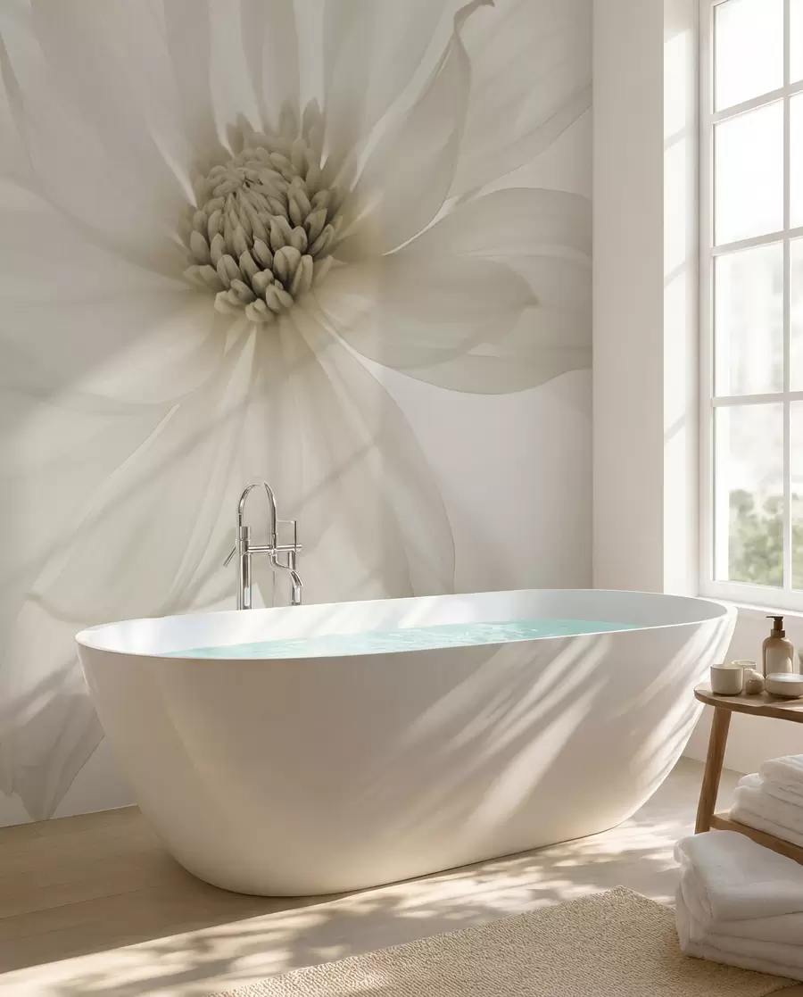 wall murals A Blossom in Cream w02077v1