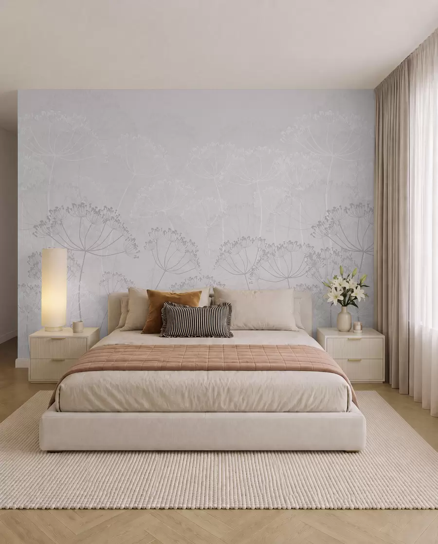 wall murals Rose Meadow Tracery w02105