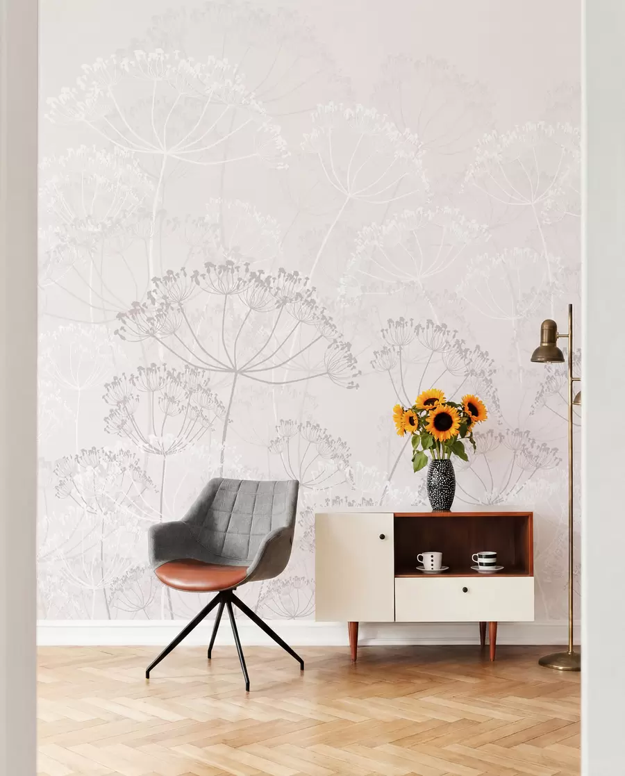 wall murals Rose Meadow Tracery w02105