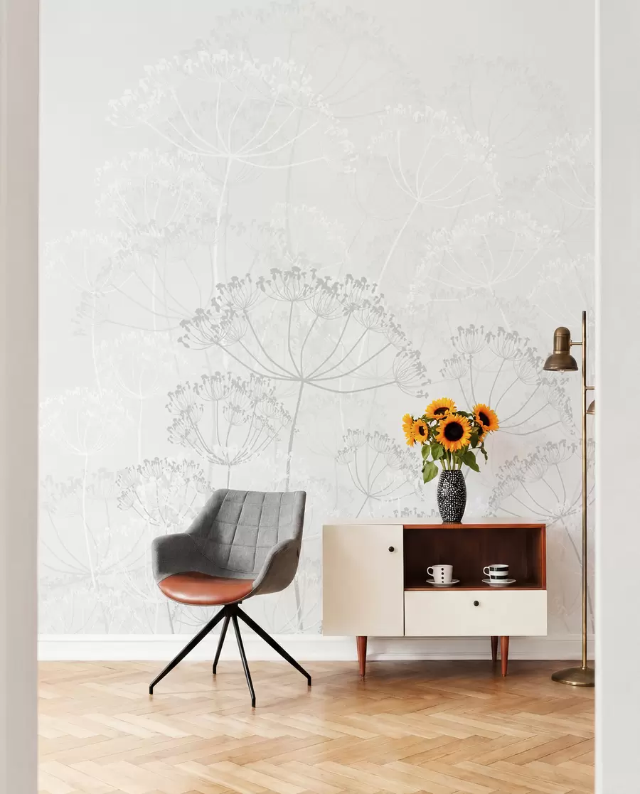 wall murals Silver Meadow Tracery w02105v2