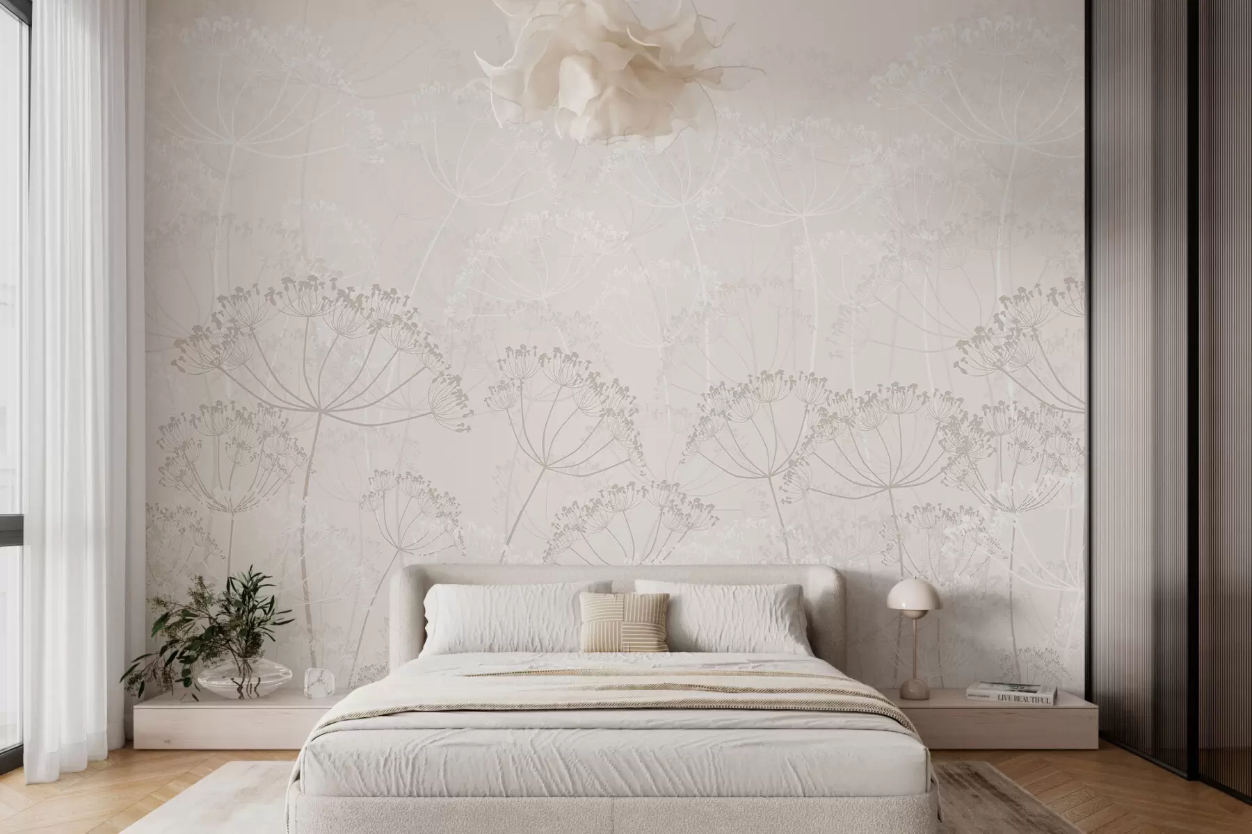 wall murals Fragile plants minimalism w02105v3