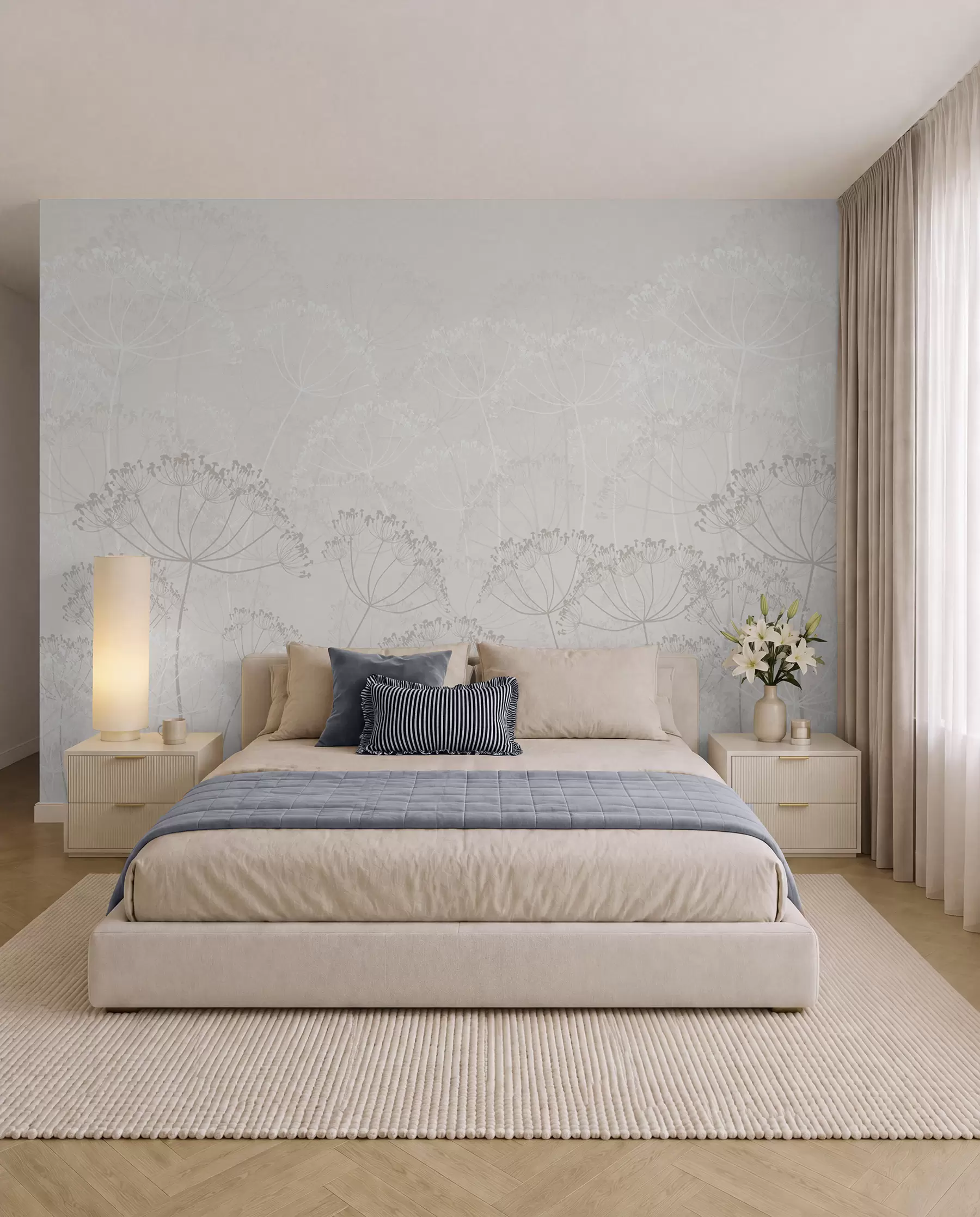 wall murals Meadow Tracery w02105v3