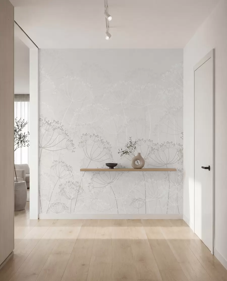 wall murals Fragile plants minimalism w02105v3