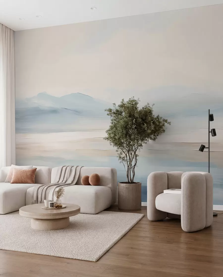 wall murals Painted watercolor landscape w02113