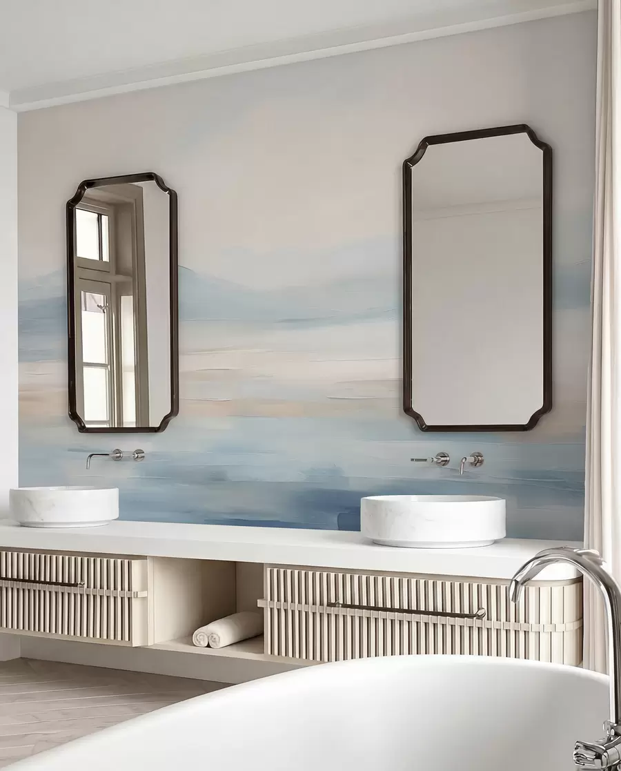 wall murals Painted watercolor landscape w02113