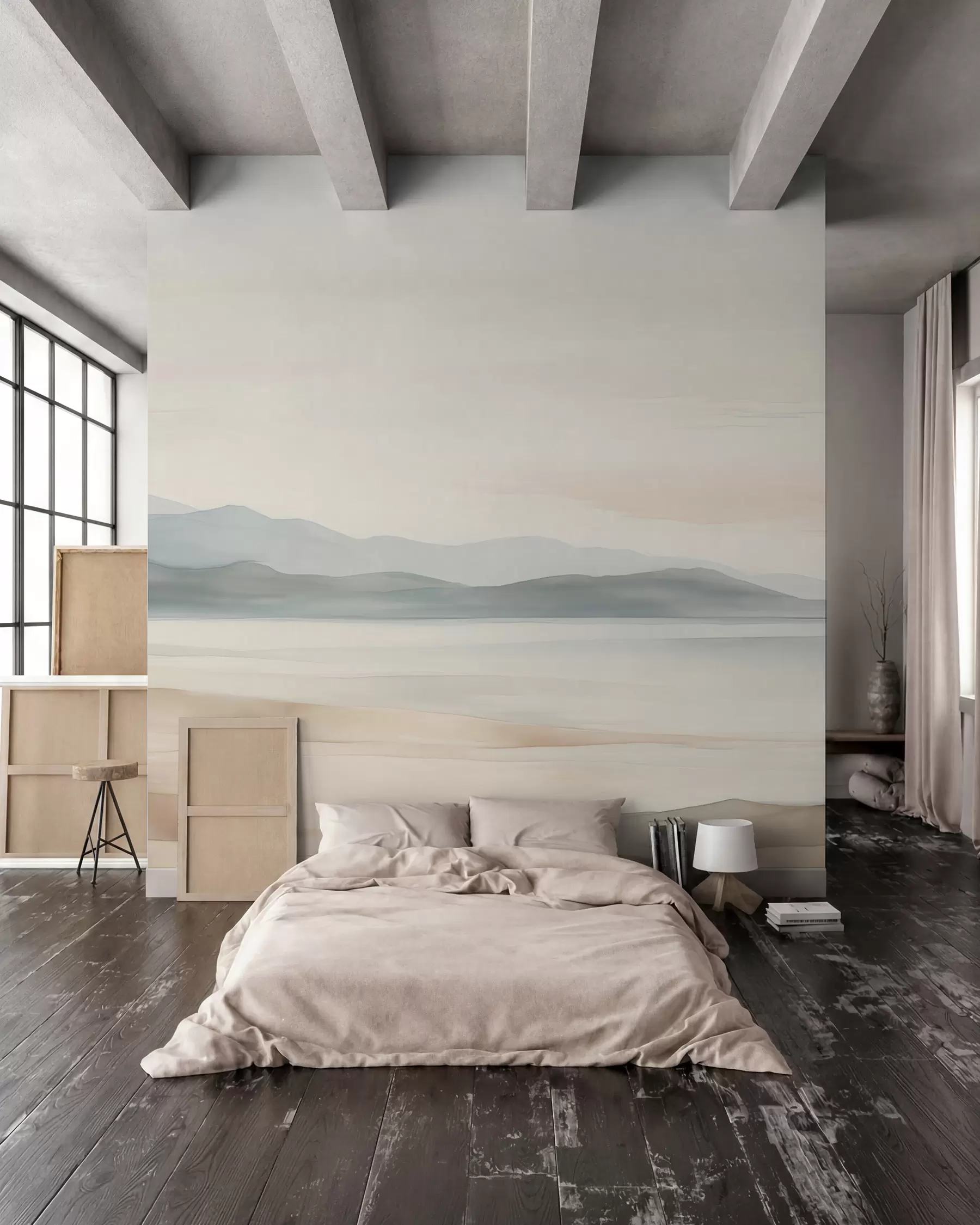 wall murals Distant Shores in Watercolour w02117