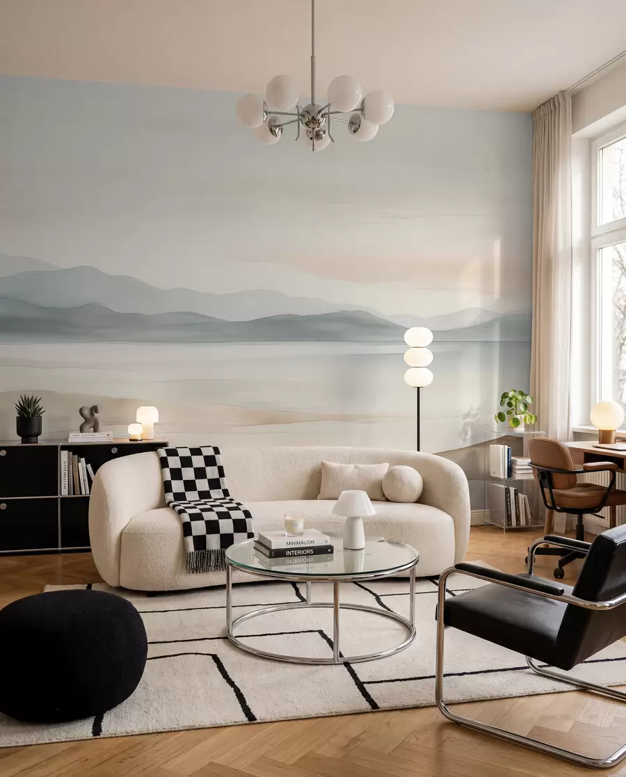 wall murals Distant Shores in Watercolour w02117