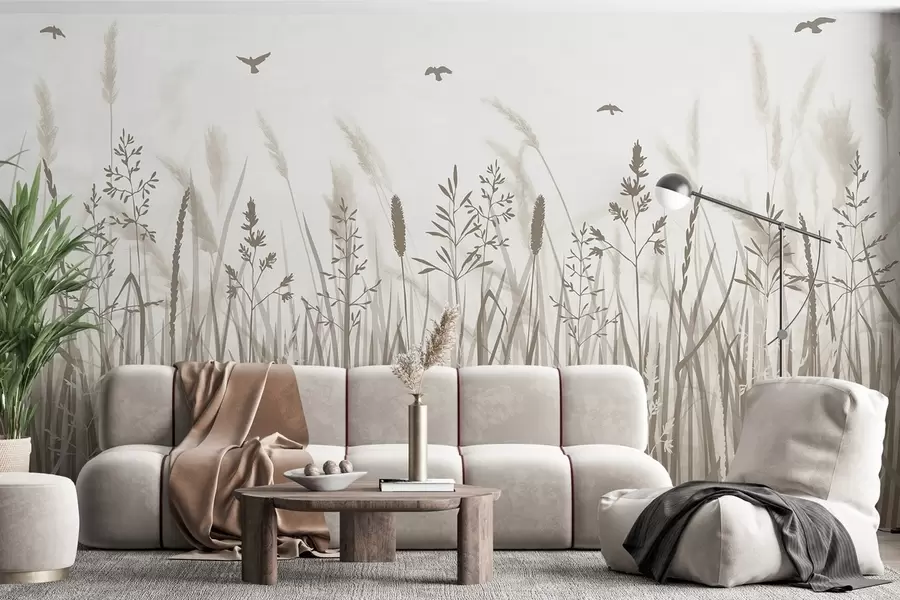 wall murals A field of ears of corn w02119