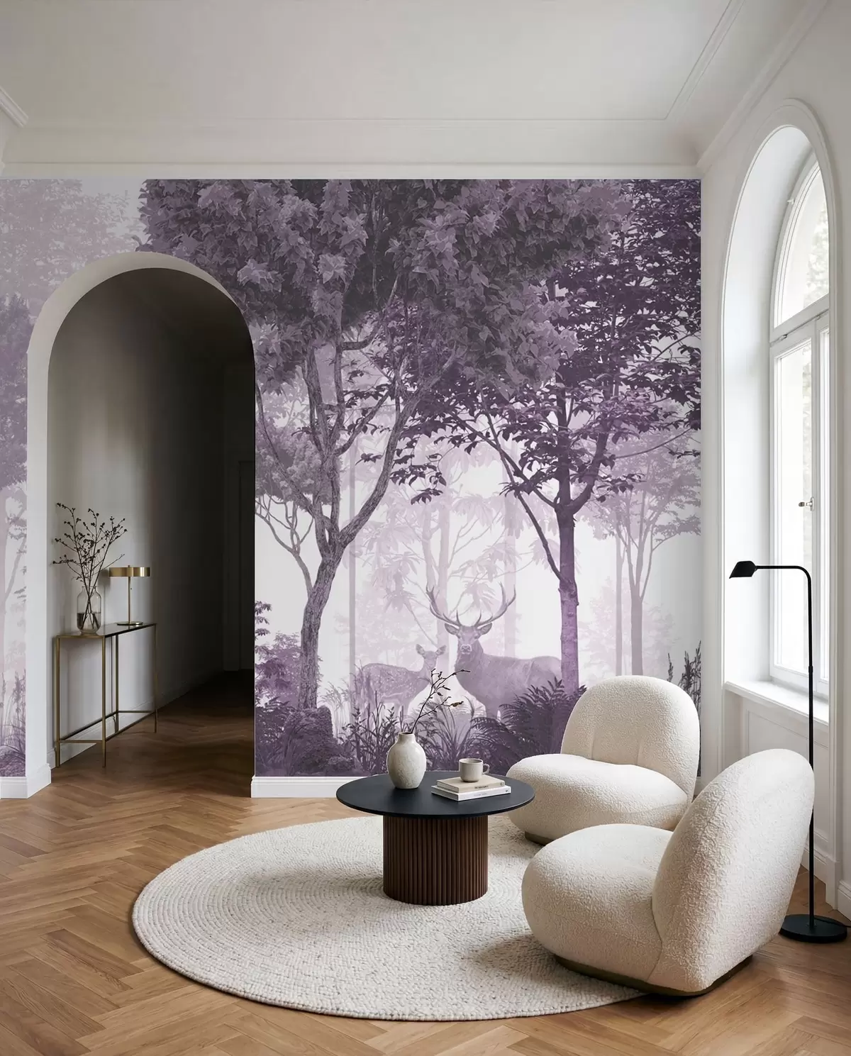 wall murals Forest Clearing — Mauve u72134v4