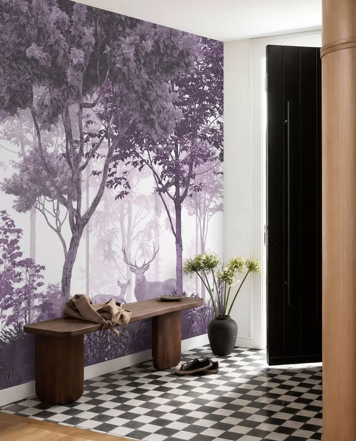 wall murals Forest Clearing — Mauve u72134v4