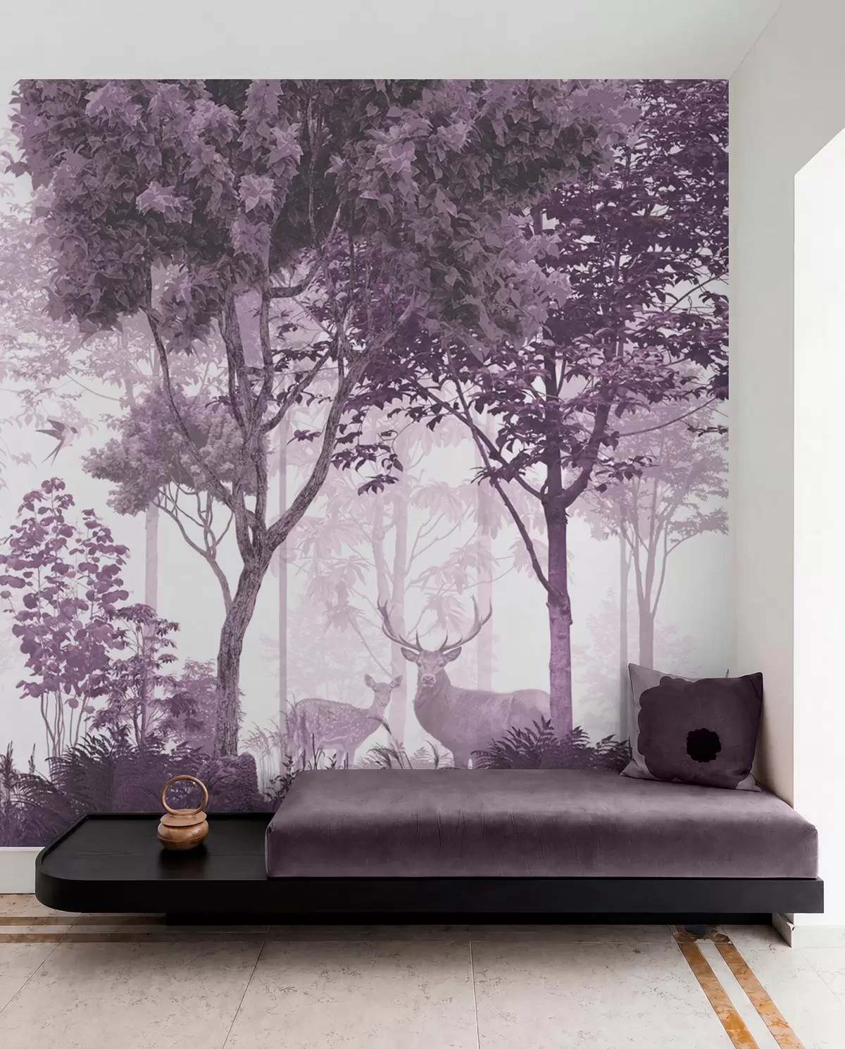 wall murals Forest Clearing — Mauve u72134v4