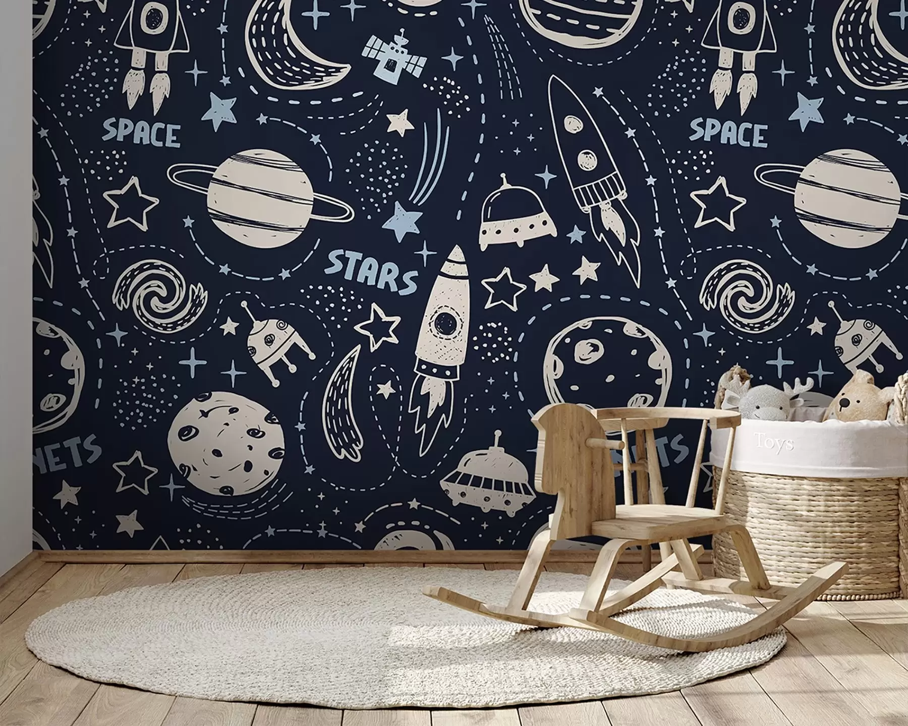 wall murals Cosmic adventure through the universe u97584