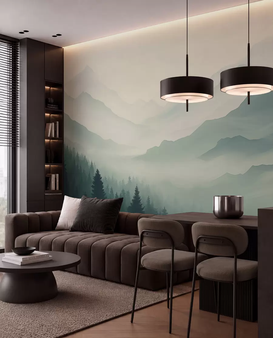 wall murals Forests beyond the Ridges w02186
