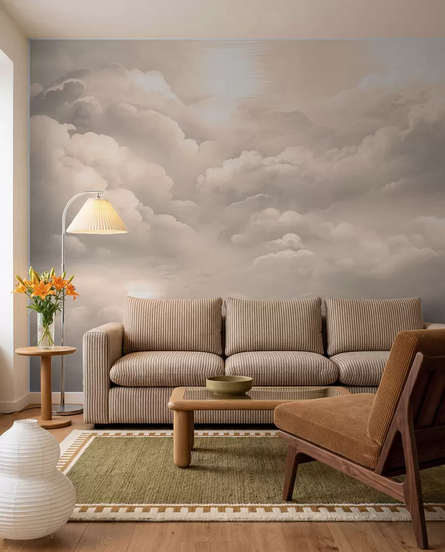 wall murals Sepia Cloud Canopy w02189