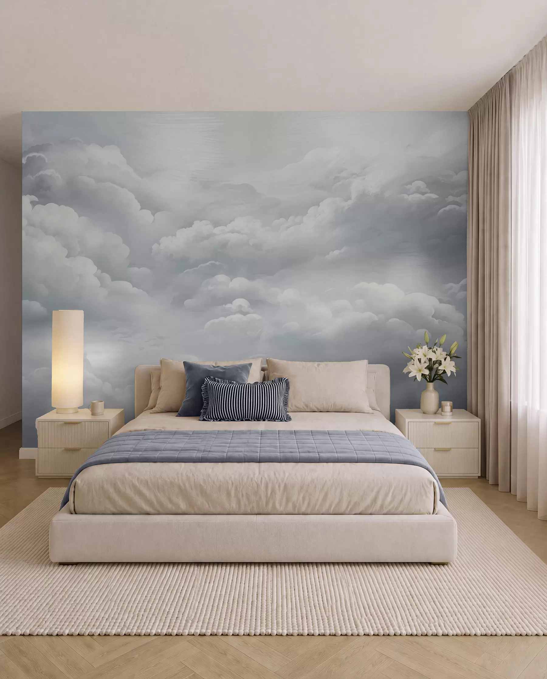 wall murals Silver Cloud Canopy w02189v1