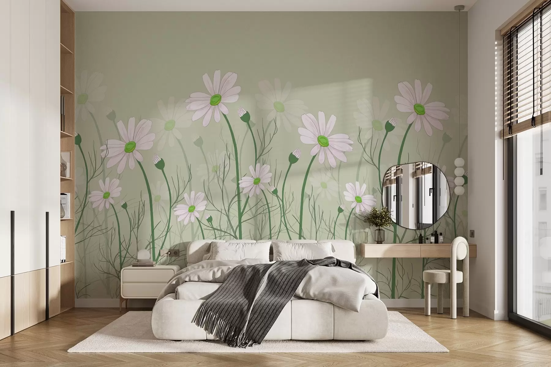 wall murals Delicate blooms dancing in the breeze w00802v2