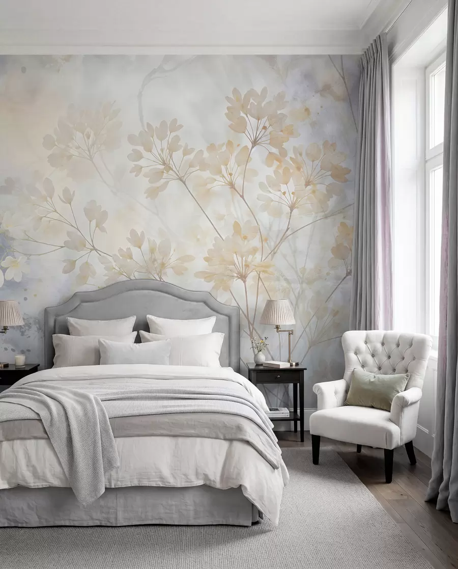 wall murals Misty Blossom w08408