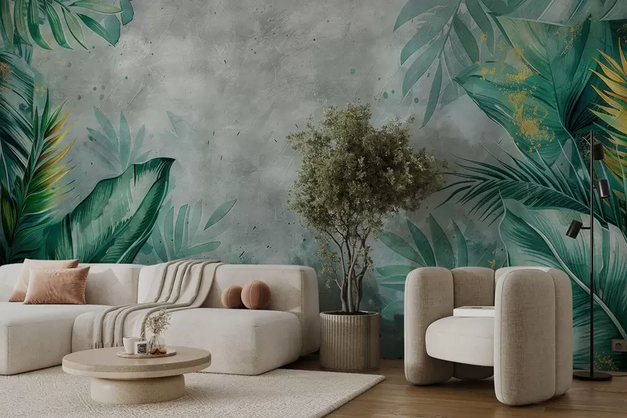 wall murals Tropical thickets w01894