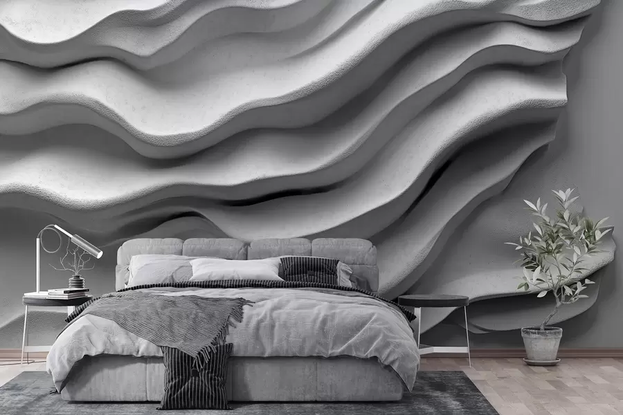 wall murals Сoncrete texture of smooth relief w02233