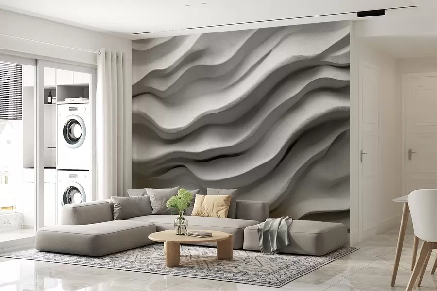 wall murals Сoncrete texture of smooth relief w02233