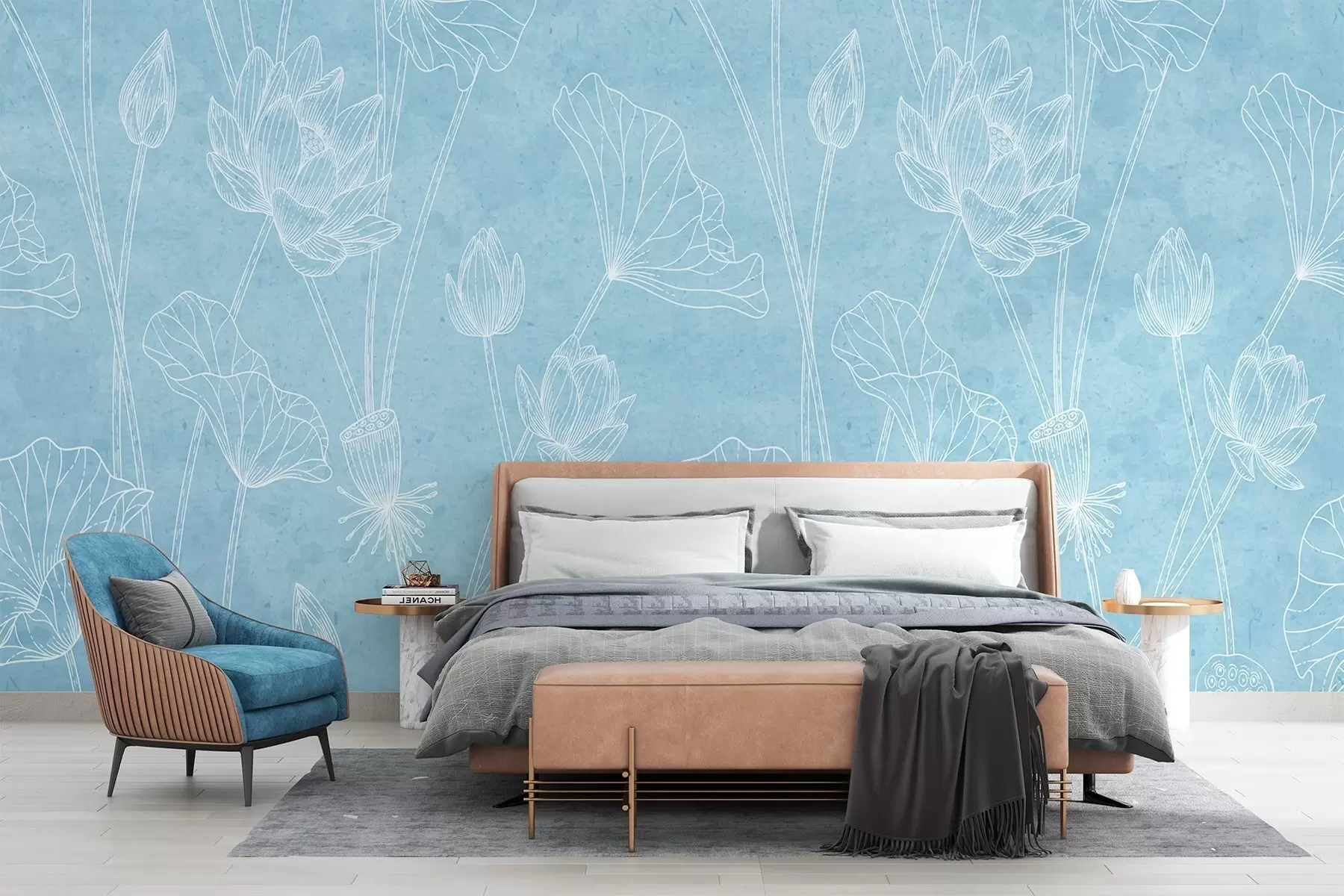 wall murals Lotuses w02212