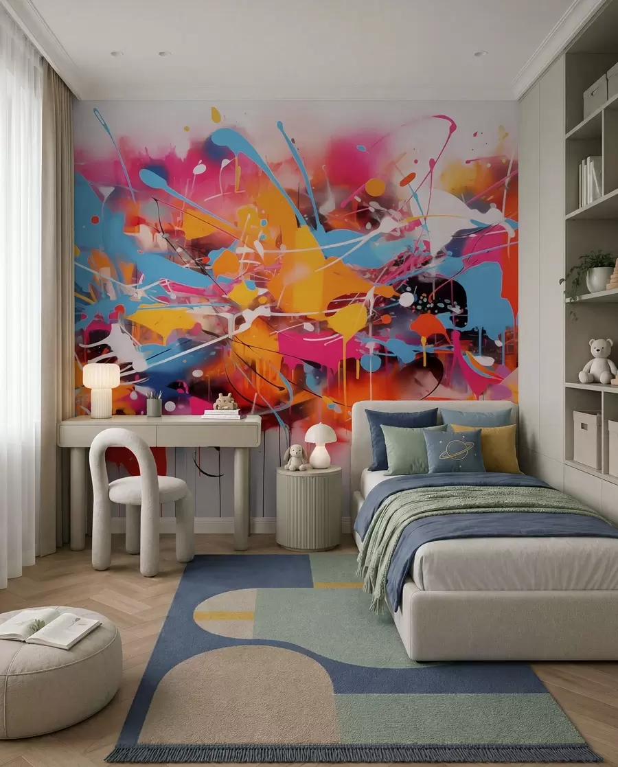wall murals Electric Paint Splash w02219