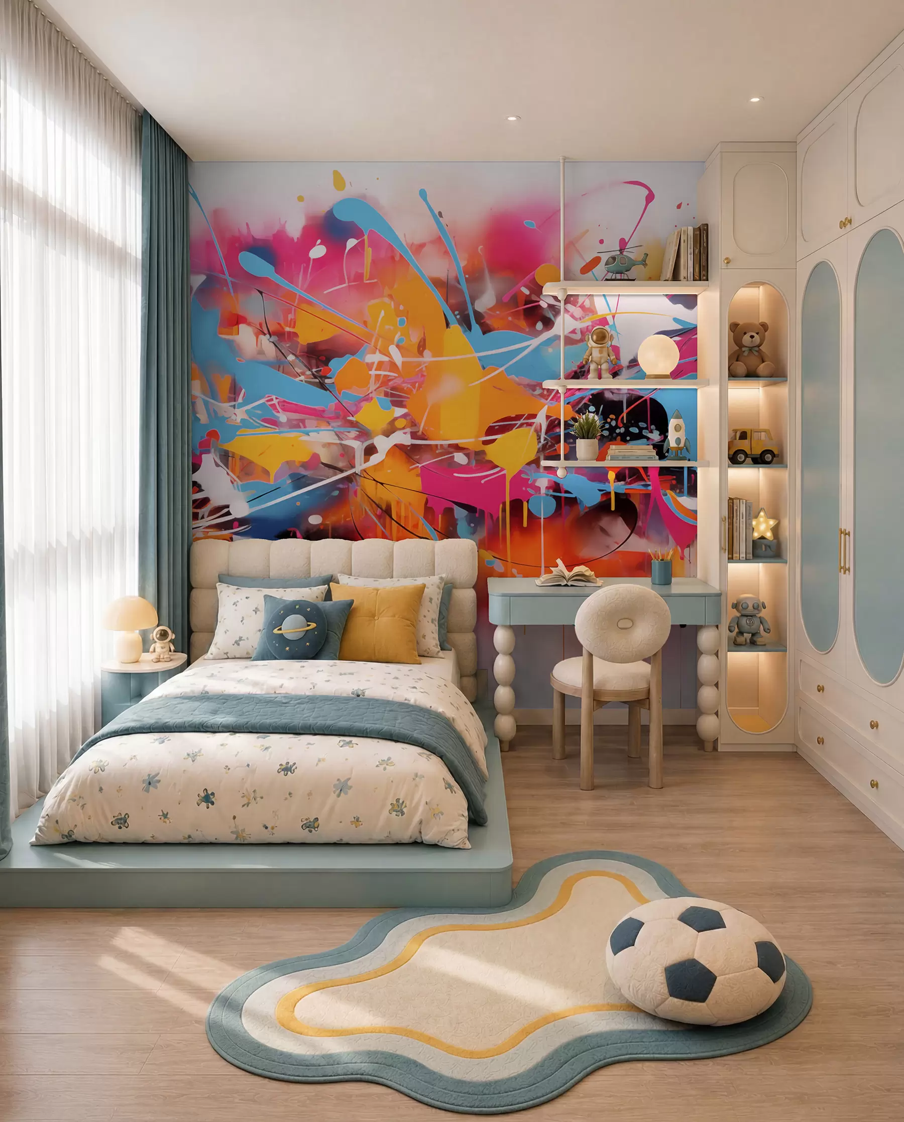 wall murals Electric Paint Splash w02219