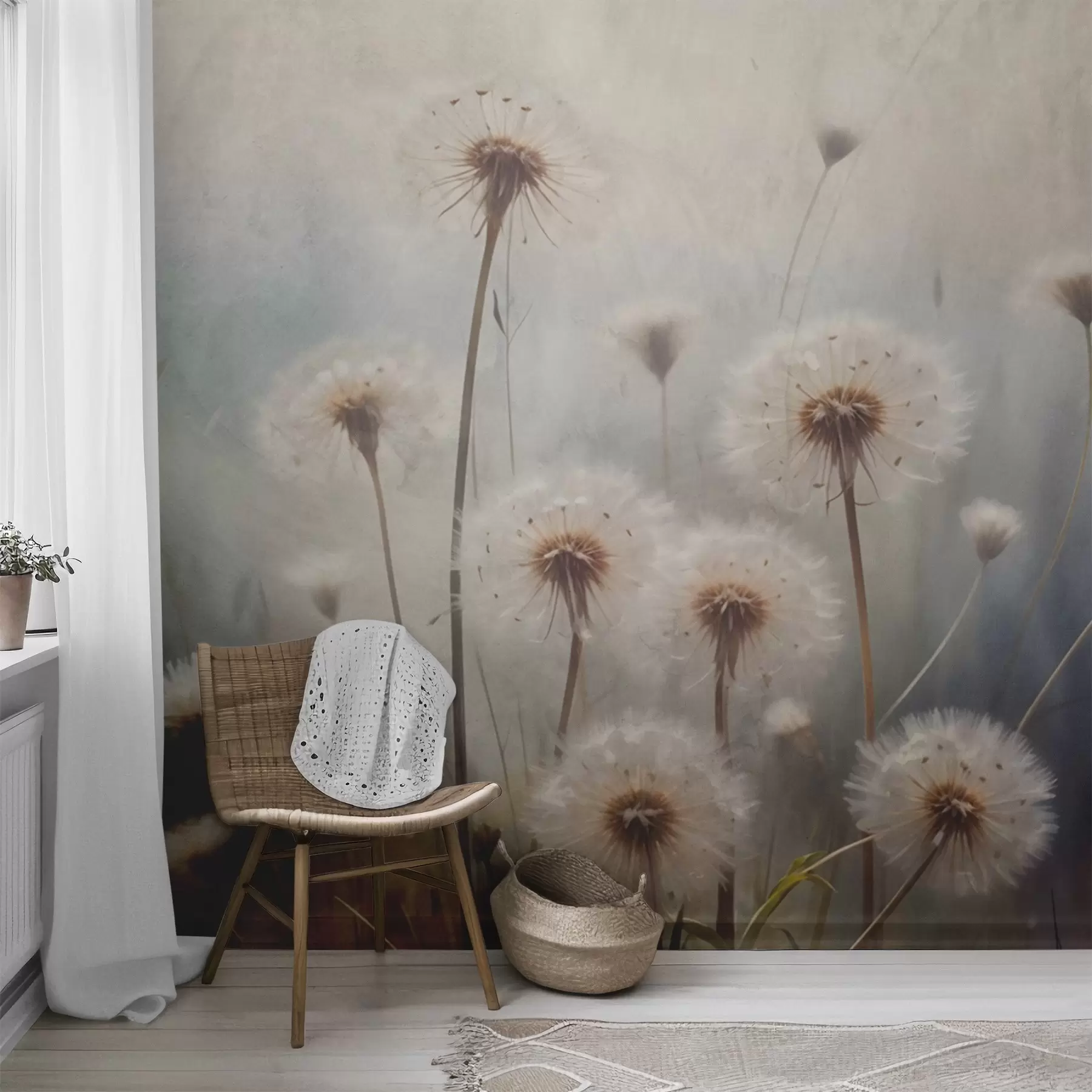 wall murals Dandelion Daybreak w08432