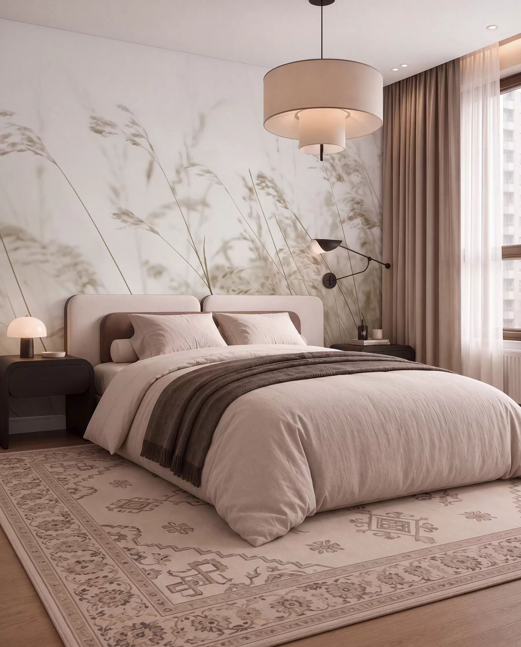 wall murals Grasses at Dawn w02250