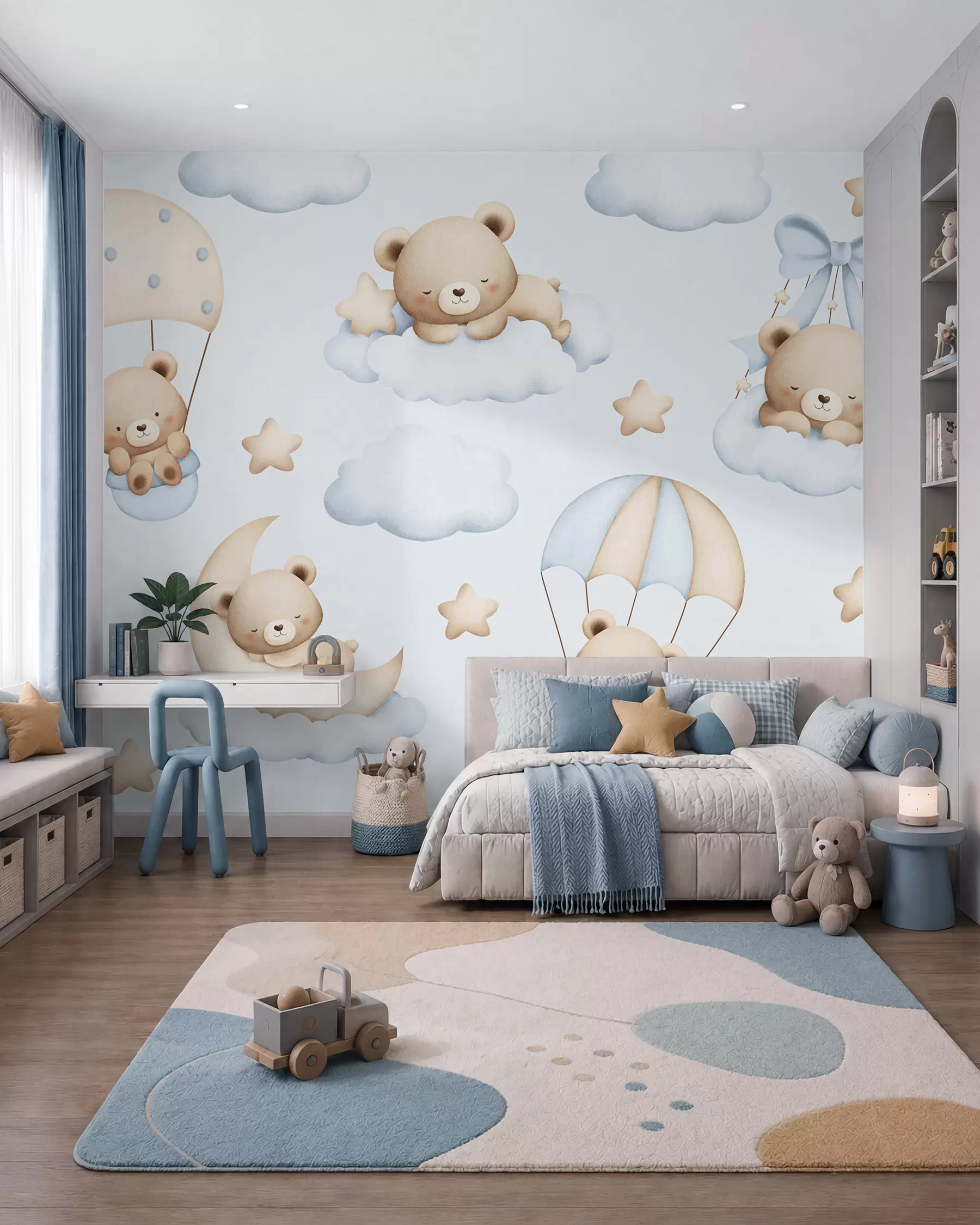 wall murals Teddy Sky Parade w02385