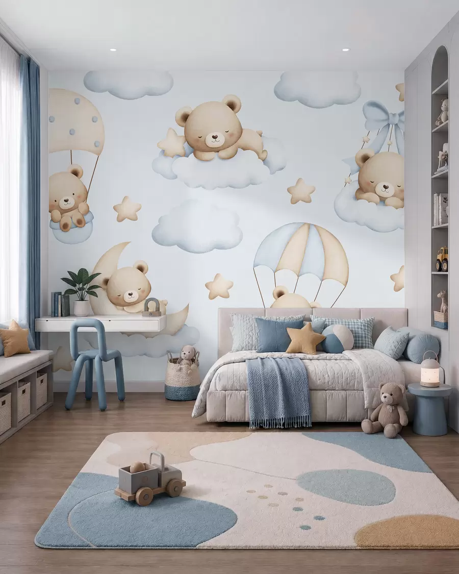 wall murals Teddy Sky Parade w02385