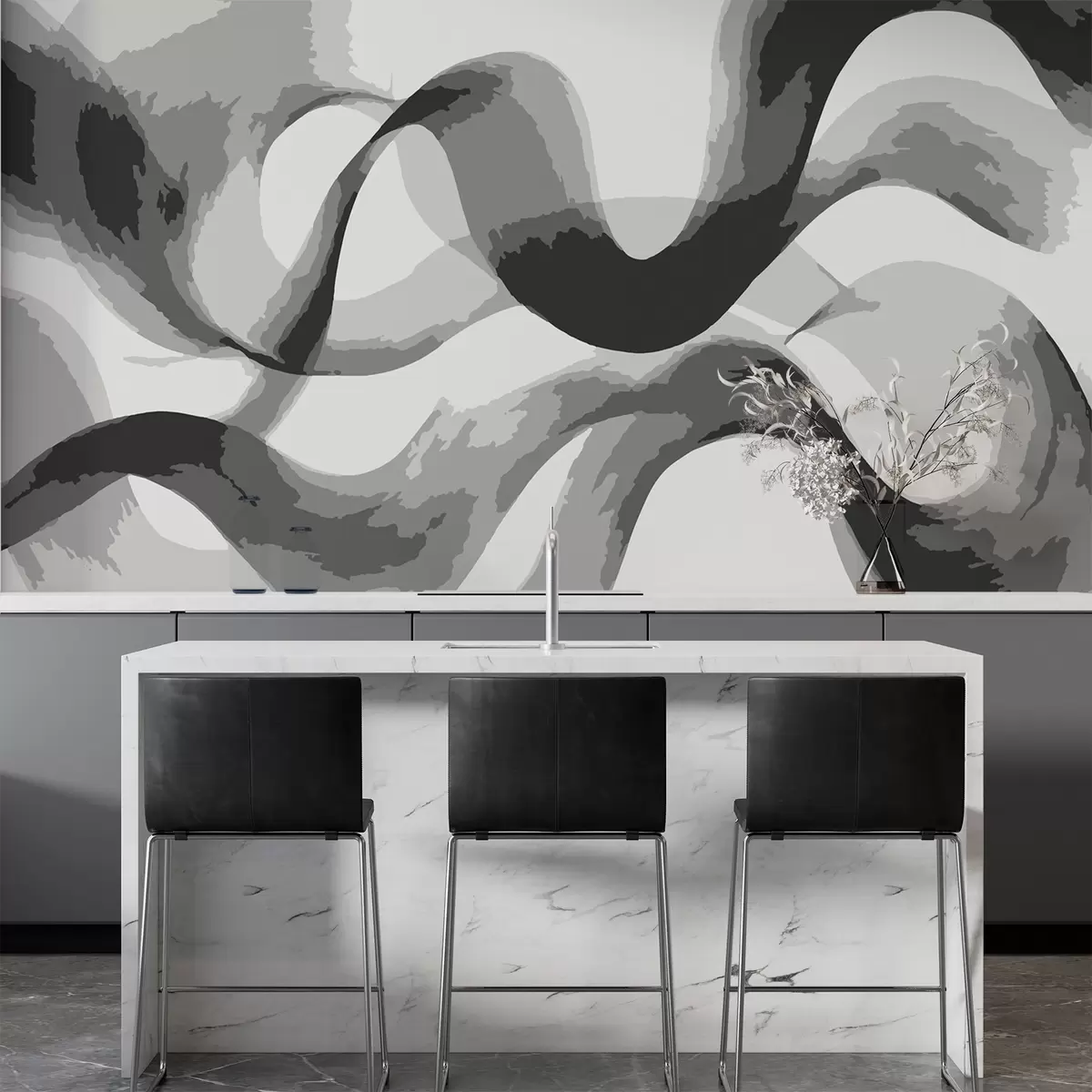 wall murals Abstract waves w02304