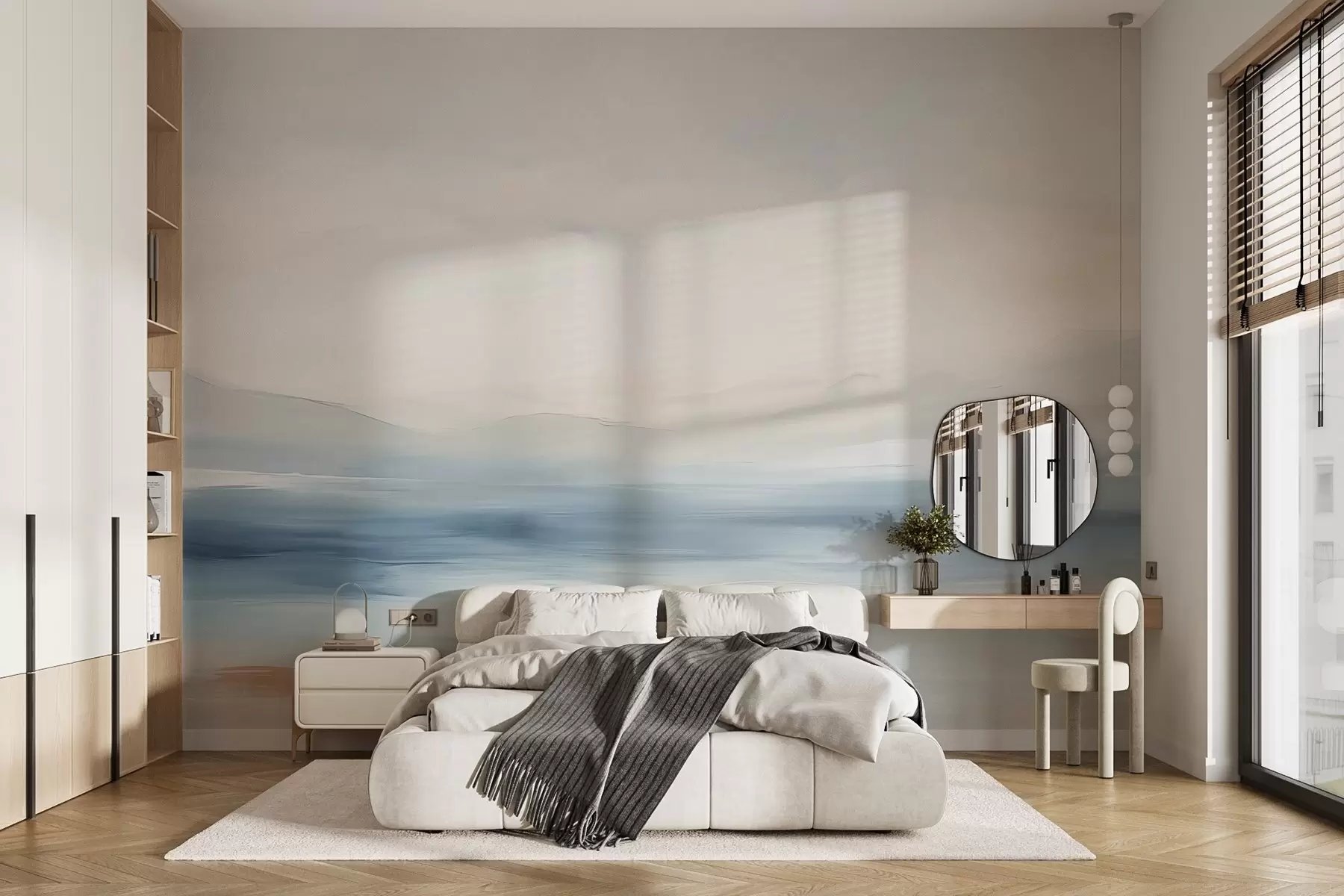wall murals Minimalist sea landscape w02409